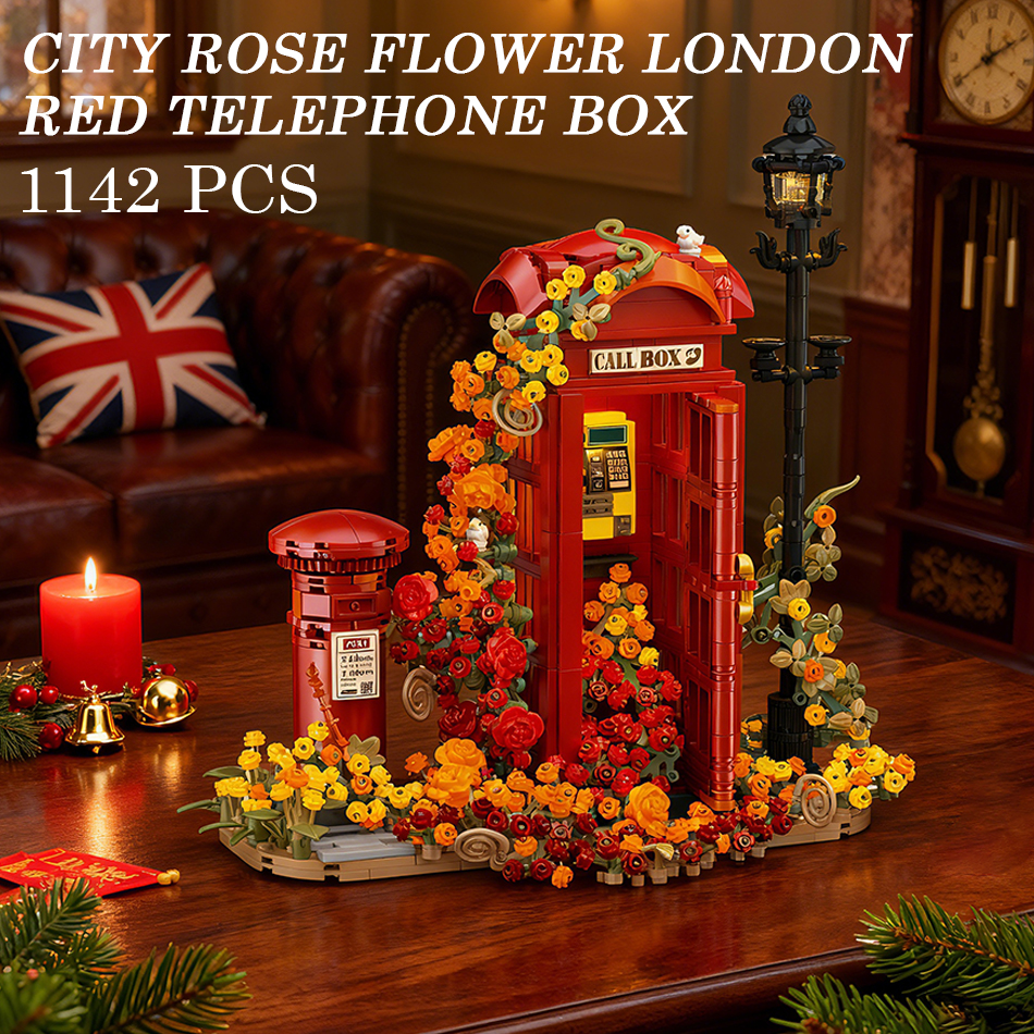 Kids Toys London - City Rose Flower London Red Telephone