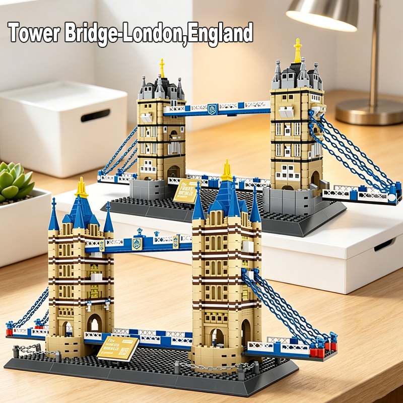 Kids Toys London - MOC Tower Bridge Building Blocks Set
