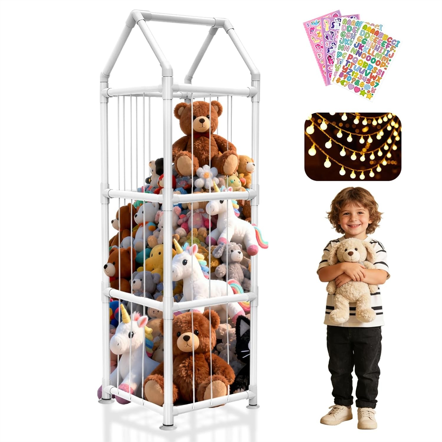 Kids' Toy - Stuffed Animal Storage with Suction Cups,