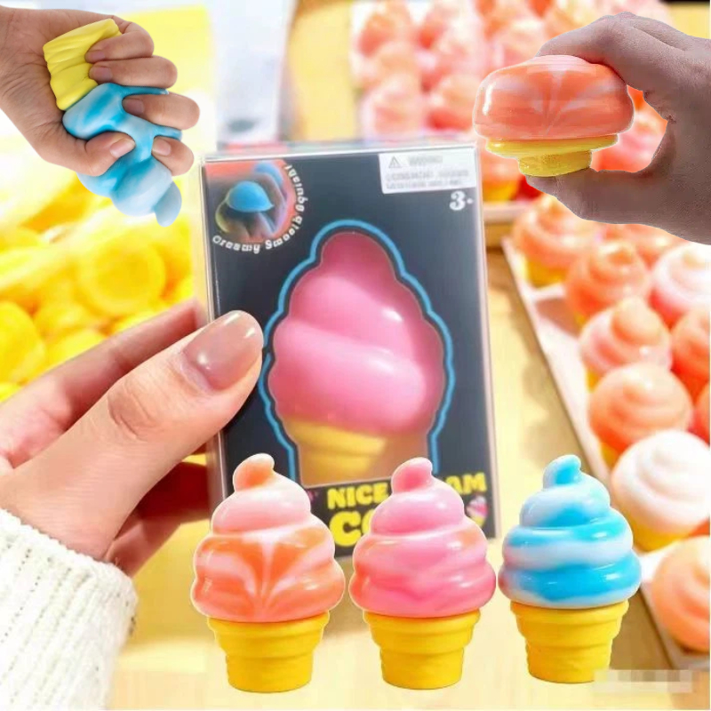 Kid Toys Ads - Squishy Ice Cream Stress Ball Soft