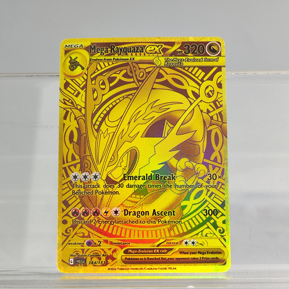 Kids Toys Made From Paper - Self Made PTCG English Mega Rayquaza
