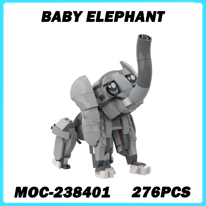 Kids Toys Elephant - 276PCS MOC-238401 Baby Elephant Animals Series