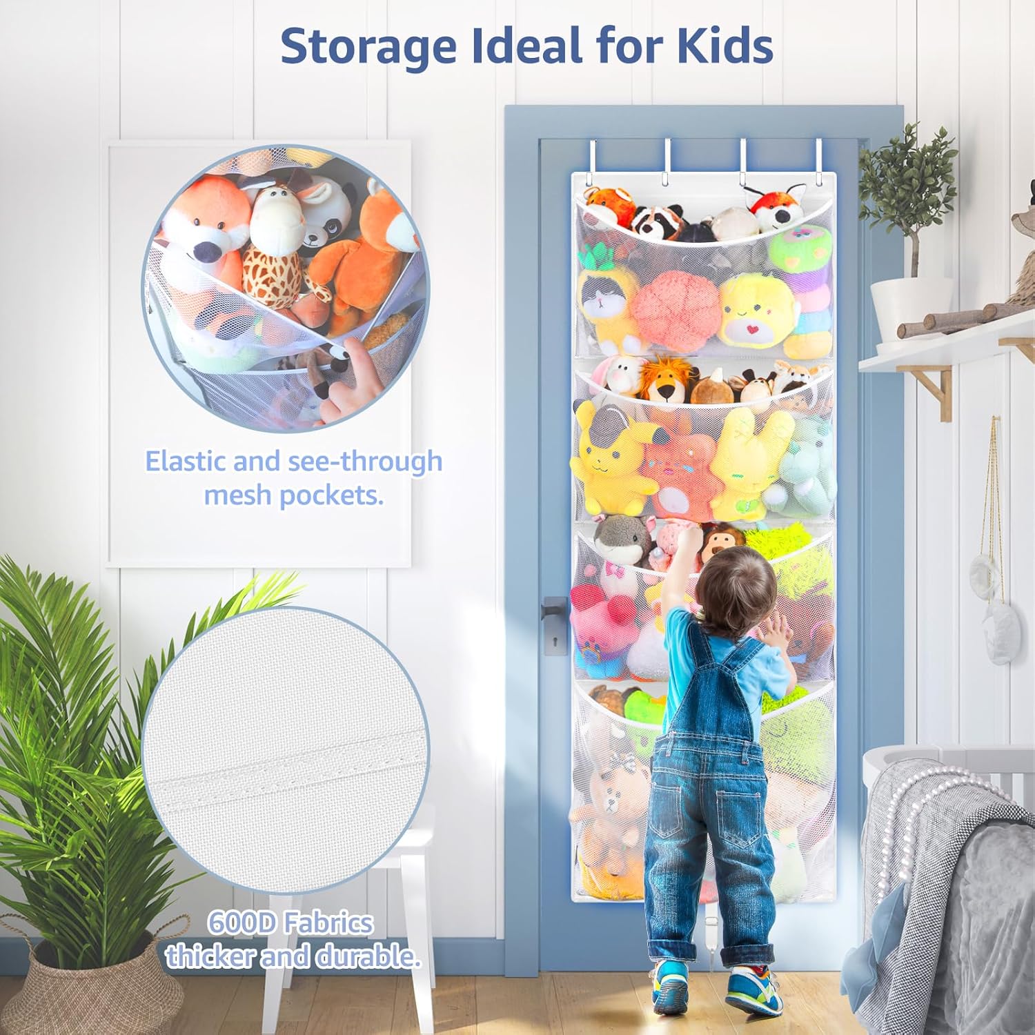 Large Plush Toy Organizer with - Kids' Toy review and price