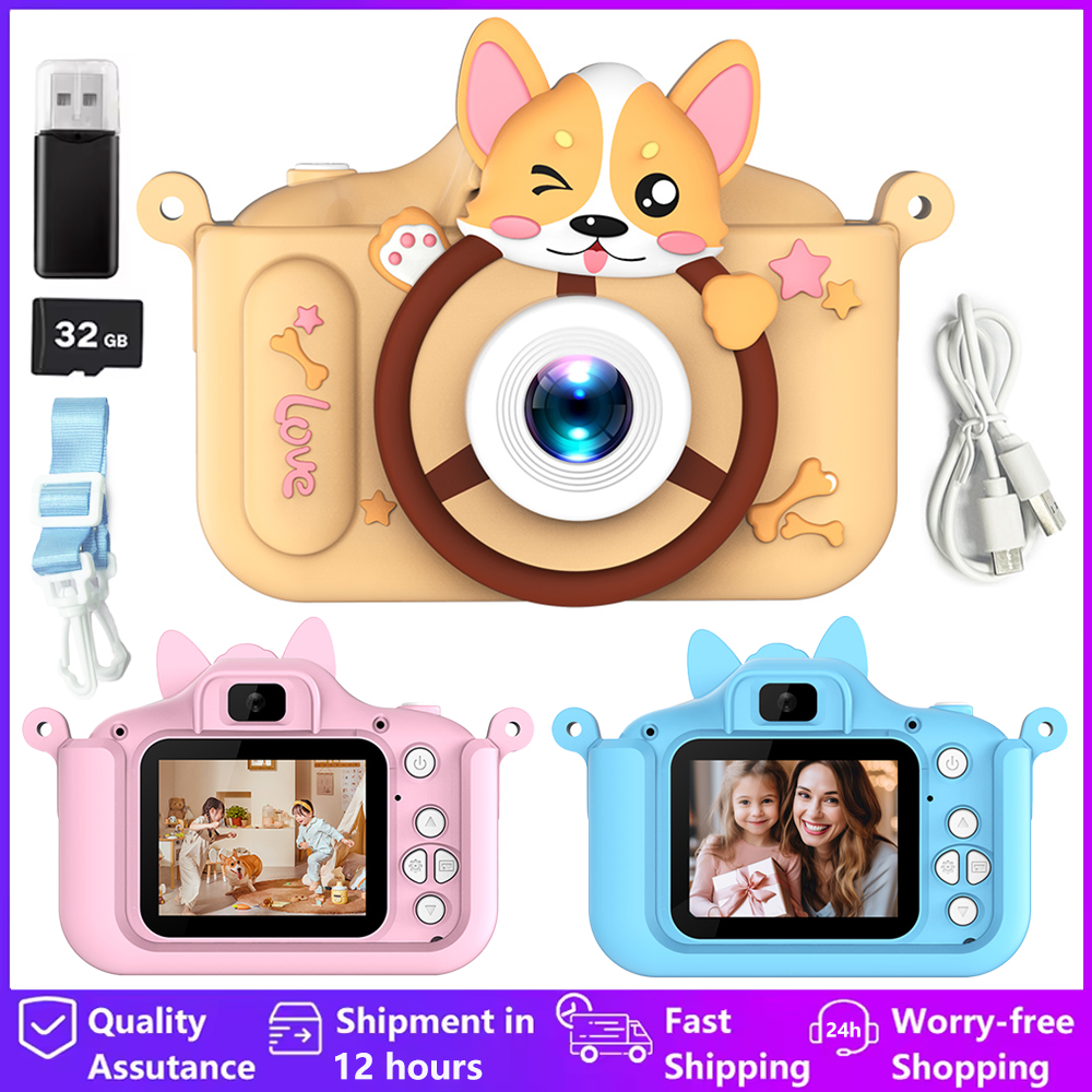 1080P HD Kids Camera Toys 2-In - Kids Toys Top View review and price