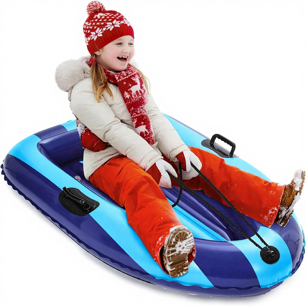 QPAU Inflatable PVC Snow Sled  - Kids' Toy review and price