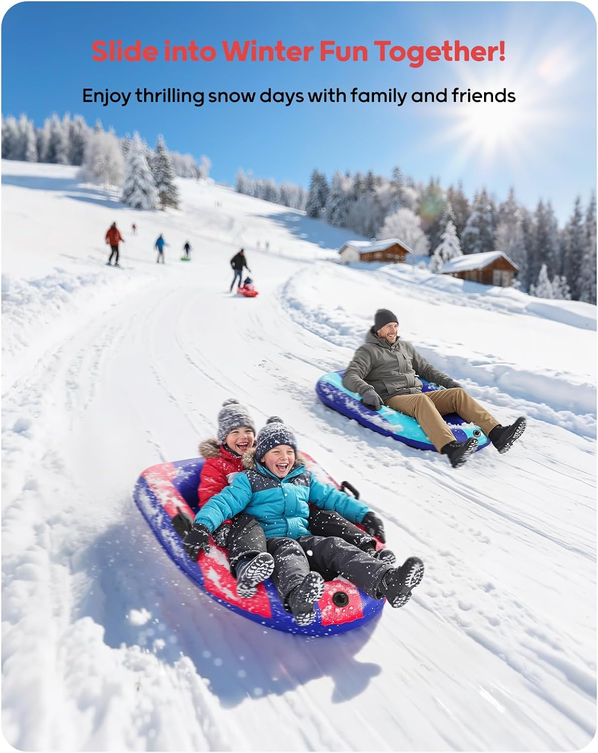 QPAU Inflatable PVC Snow Sled  - Kids' Toy review and price