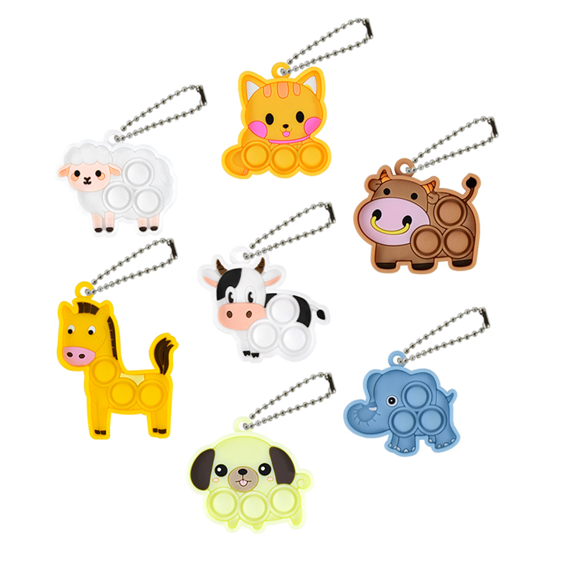 7PCS Cartoon Mini Keychain Fid - Kids Toys Elephant review and price