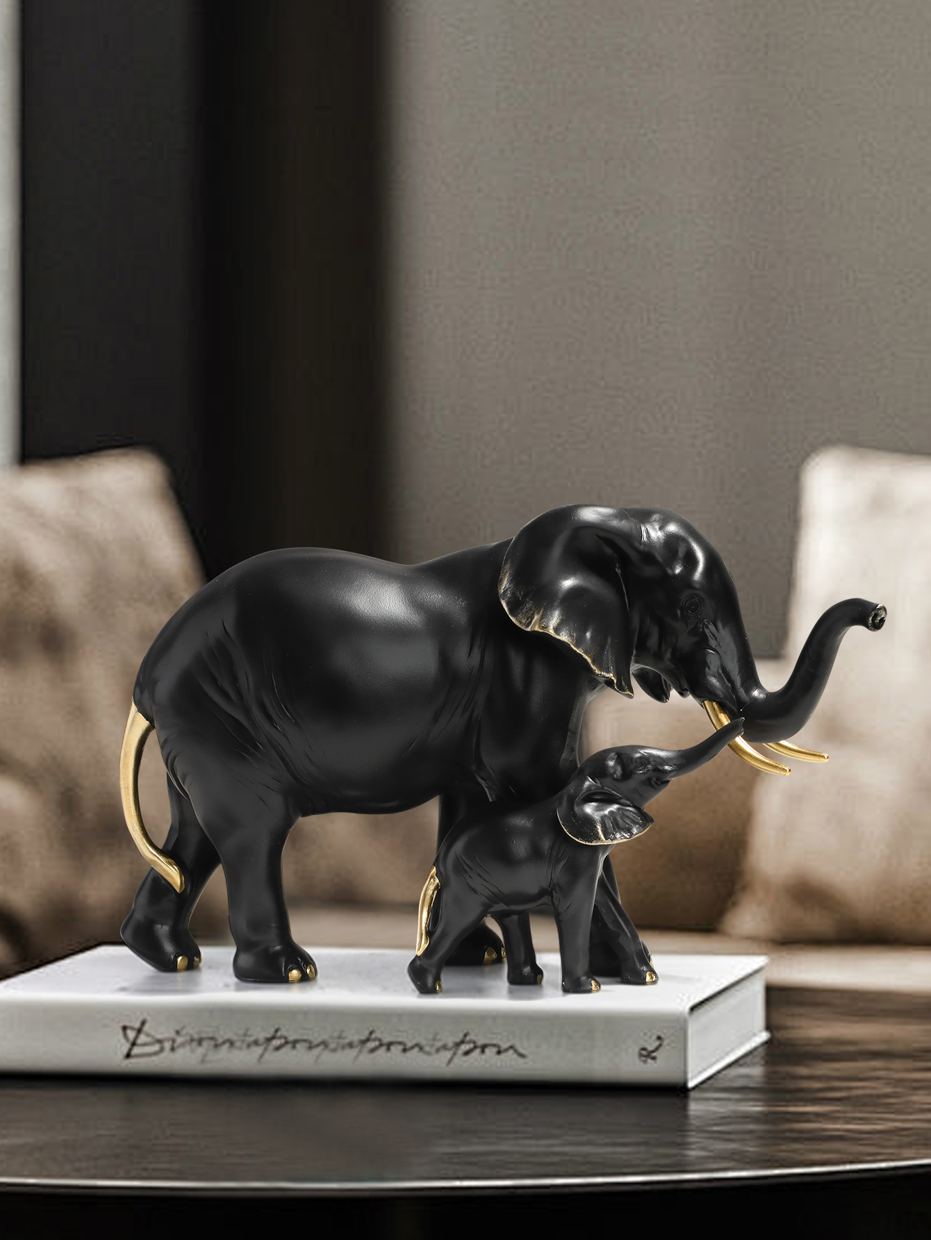 Resin mother-and-child elephan - Kids Toys Elephant review and price