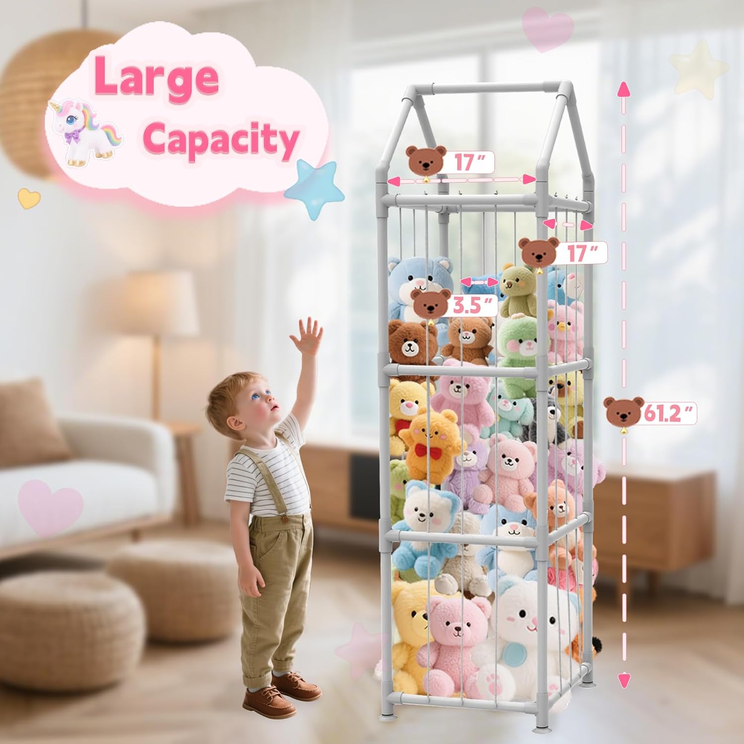 Stuffed Animal Storage with Su - Kids' Toy review and price