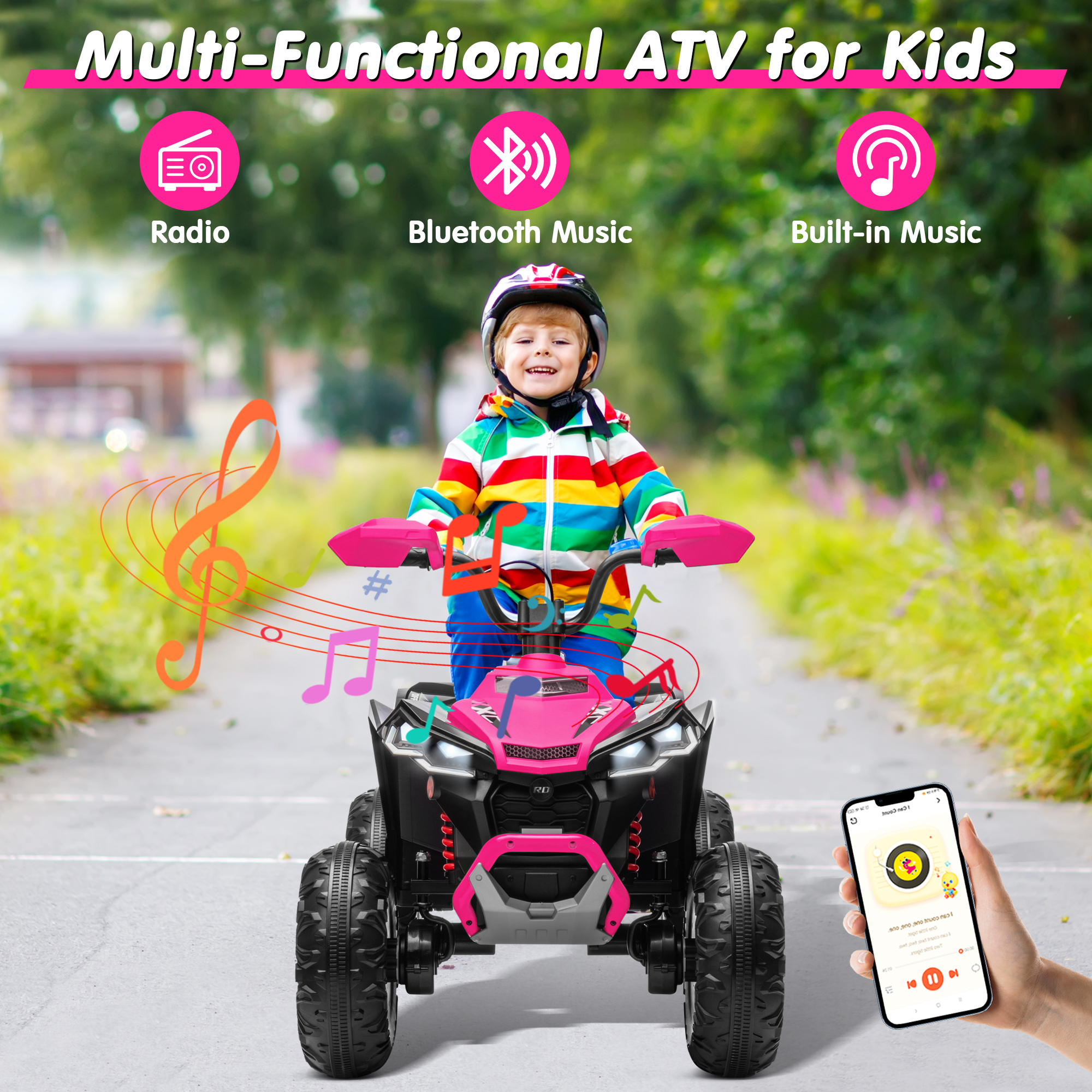Kids ATV 4 Wheeler,  Upgraded  - Kids Toys Big W review and price