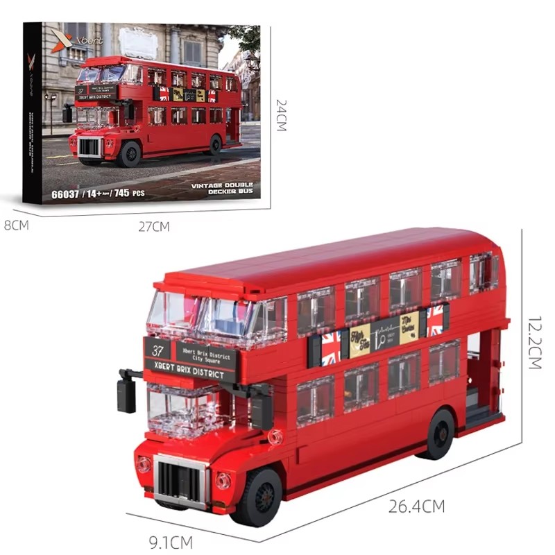 745PCS London Bus Model Bricks - Kids Toys London review and price