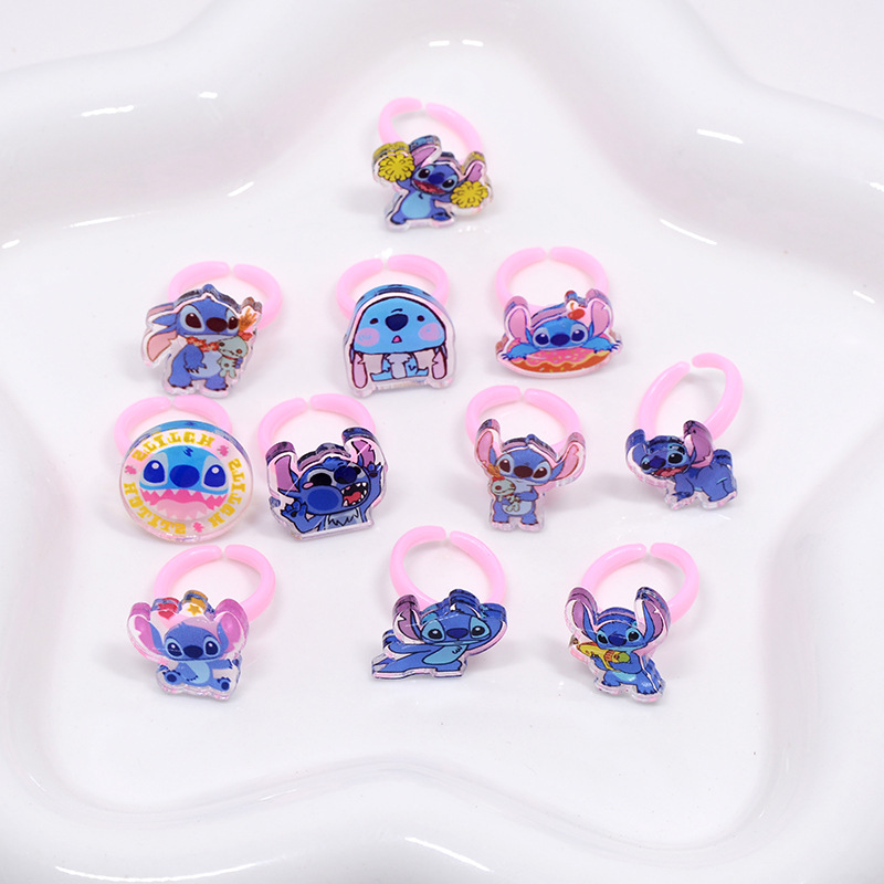 Stitch Acrylic Ring 10/20pcs K - Kids Toys Movie review and price