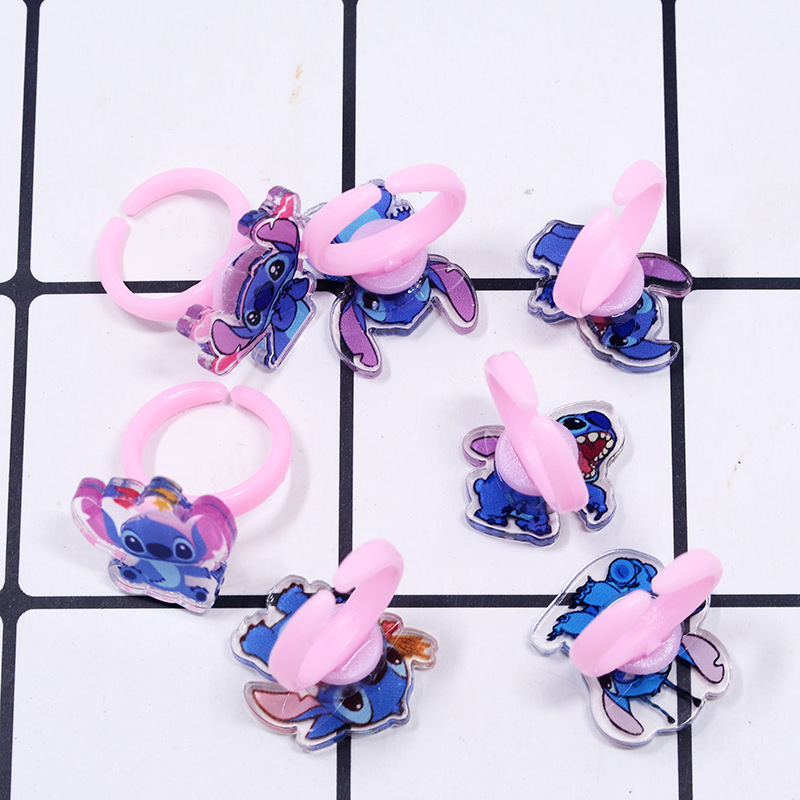 Stitch Acrylic Ring 10/20pcs K - Kids Toys Movie review and price