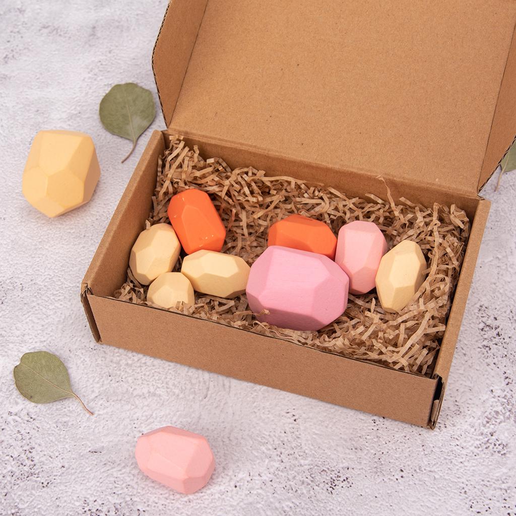 Wooden stacking game Colored s - Wooden Blocks Stacking review and price