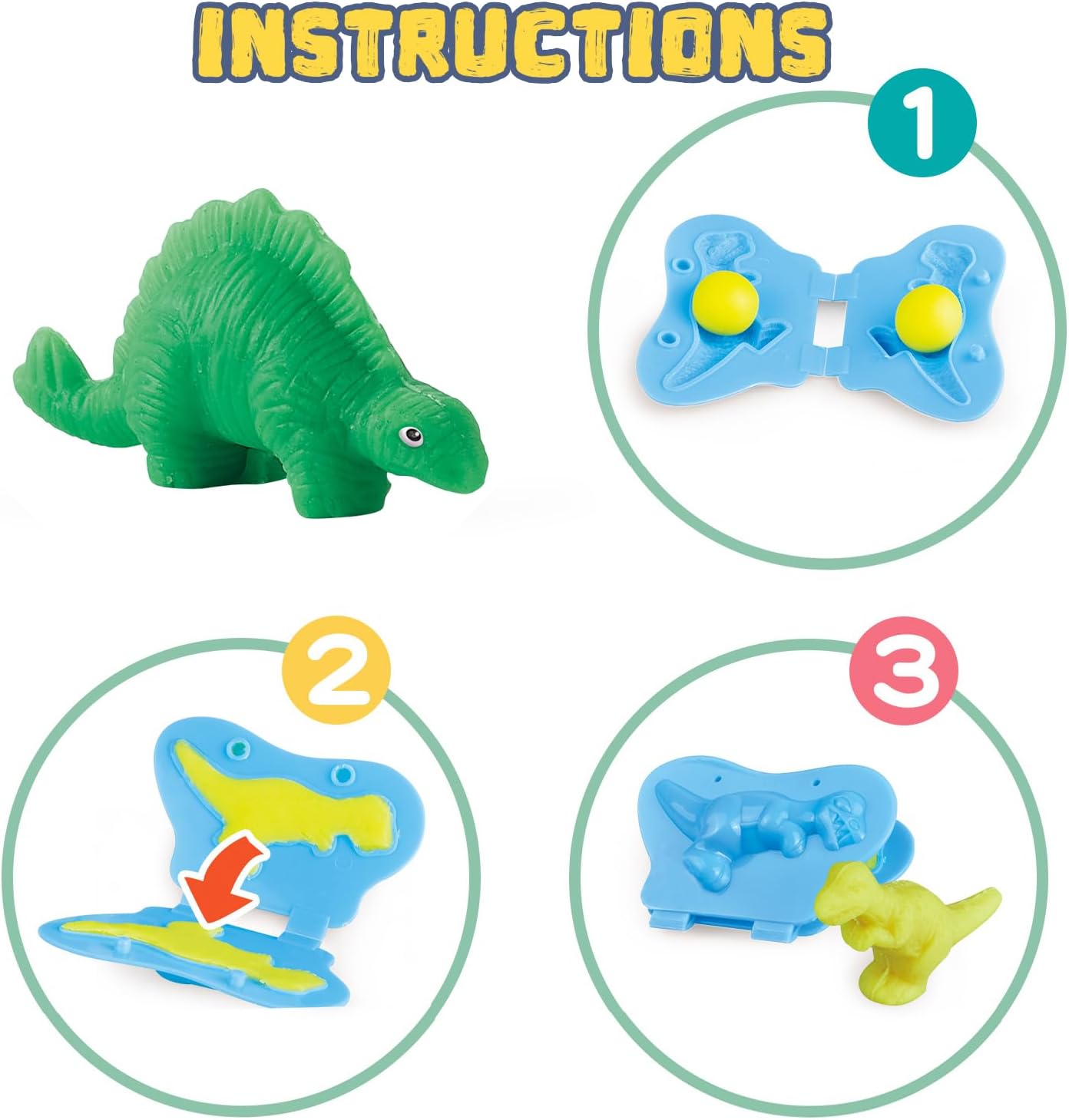 Dinosaur Color Dough Toys Set  - Kids' Toy review and price