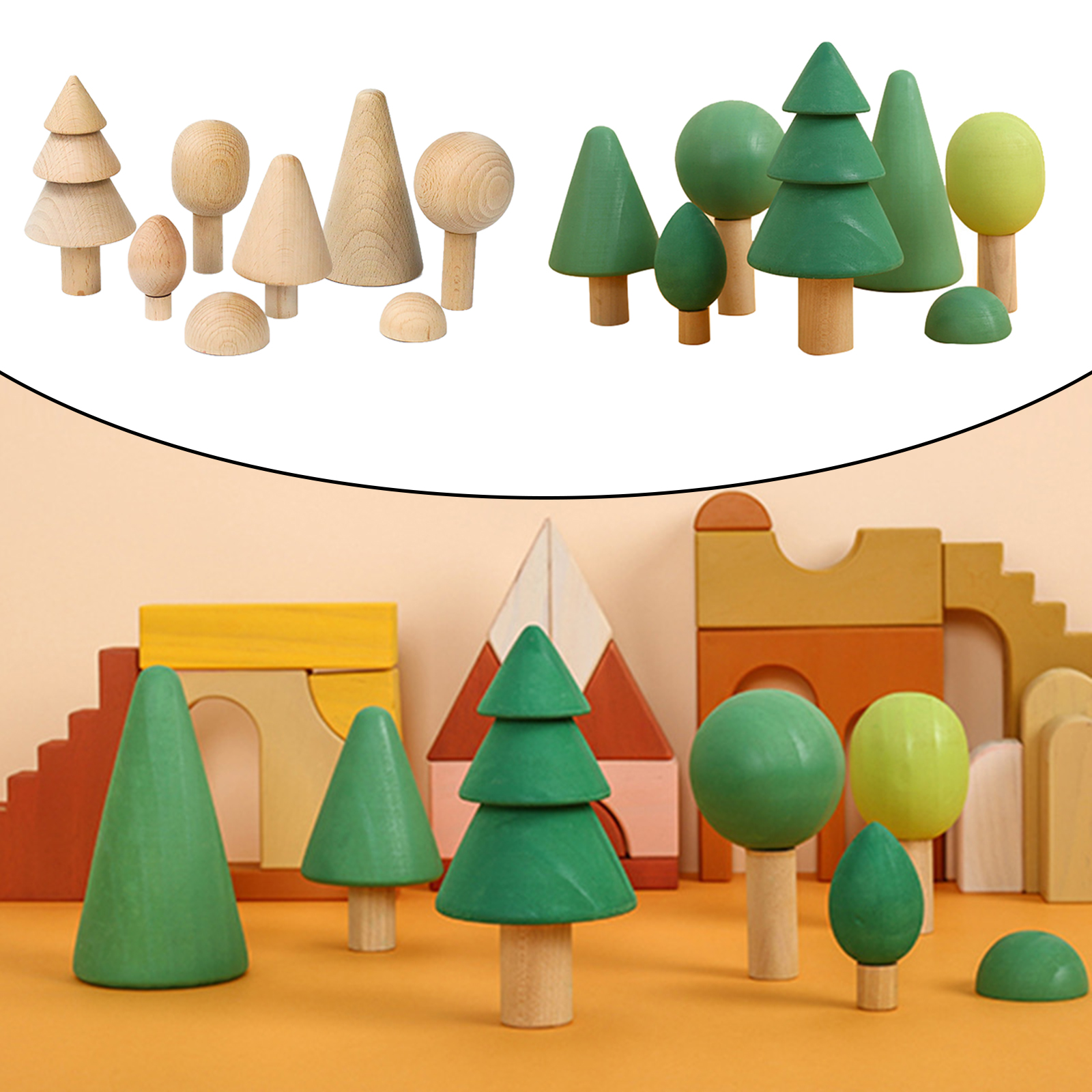 Solid Building Blocks Stacking - Wooden Blocks Stacking review and price