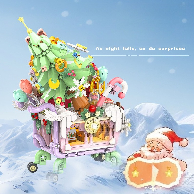 MOC Santa Claus Carriage Shopp - Kids Xmas Toys Ideas review and price