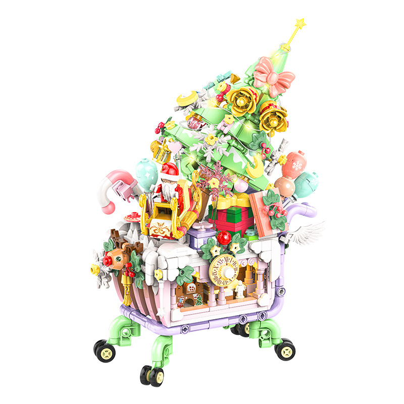 MOC Santa Claus Carriage Shopp - Kids Xmas Toys Ideas review and price