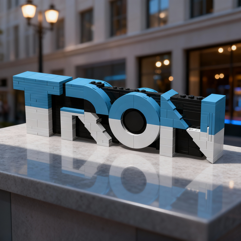 328pcs MOC Tron Logo Disneieny - Kids Toys Logo review and price