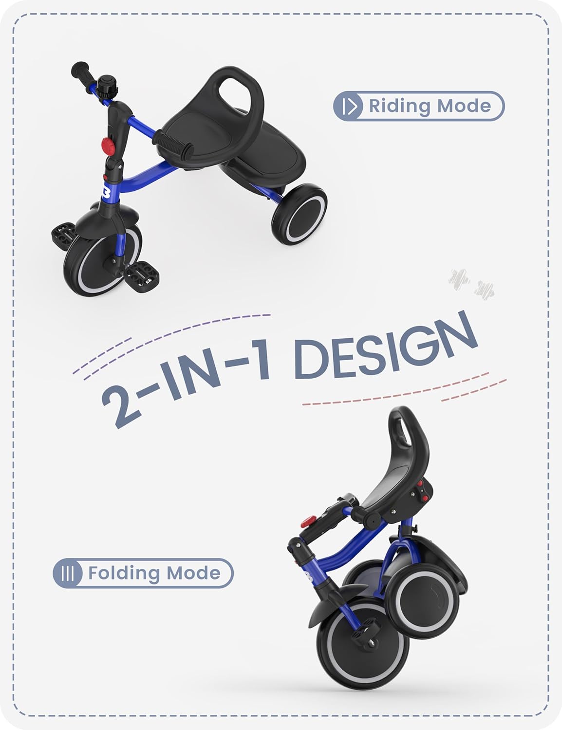 Toddler Tricycle with Bell for - Kids Toys 3 Year Old review and price