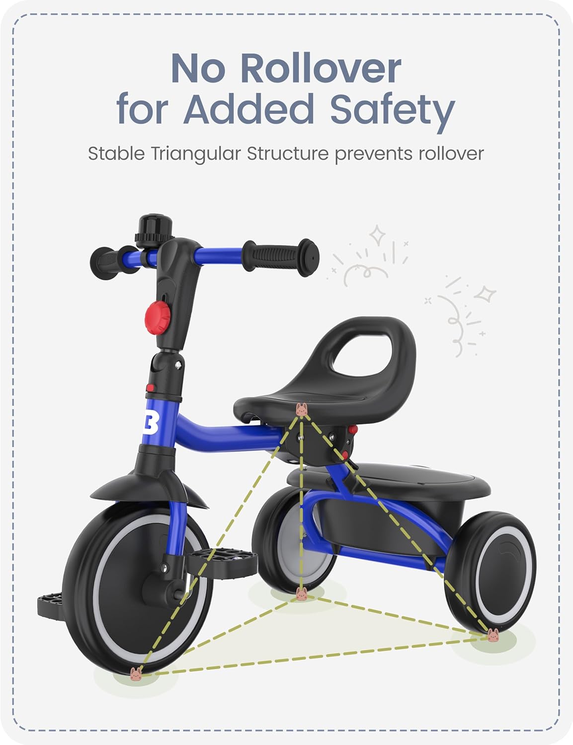 Toddler Tricycle with Bell for - Kids Toys 3 Year Old review and price
