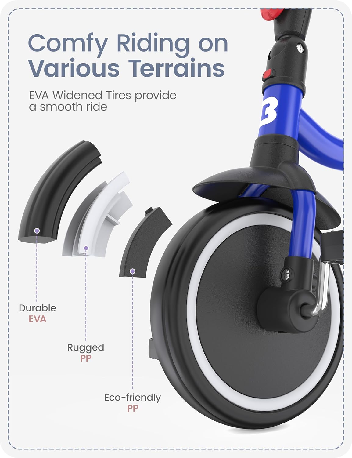 Toddler Tricycle with Bell for - Kids Toys 3 Year Old review and price