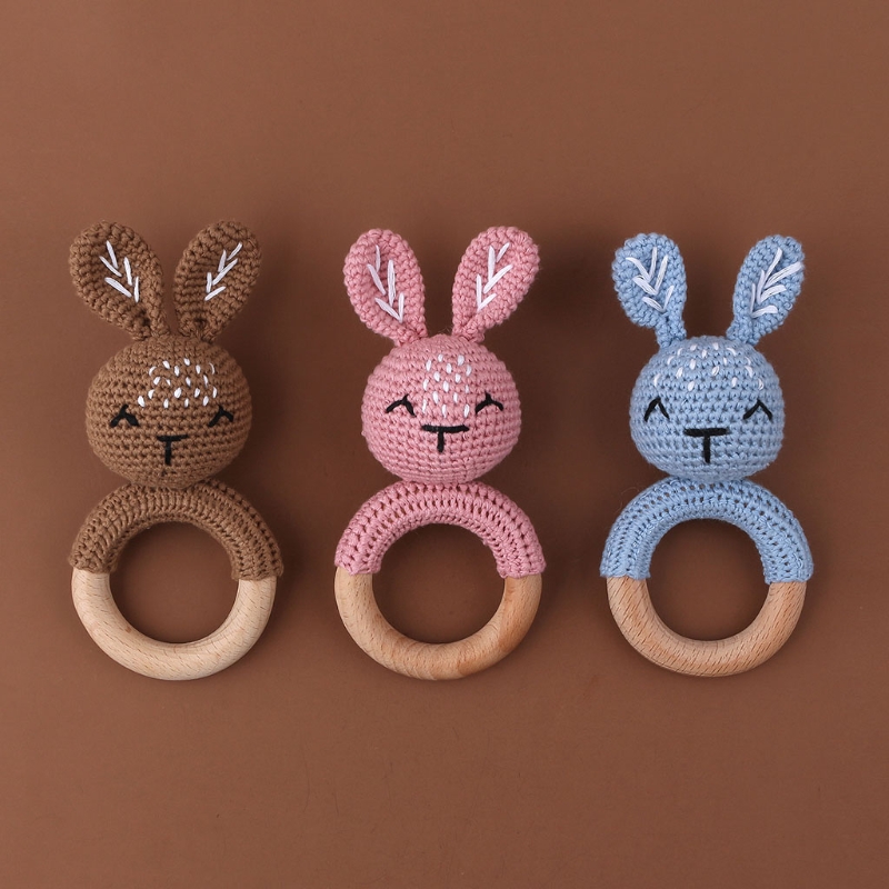 Bunny Baby Wooden Teether Croc - Kids Toys Logo review and price