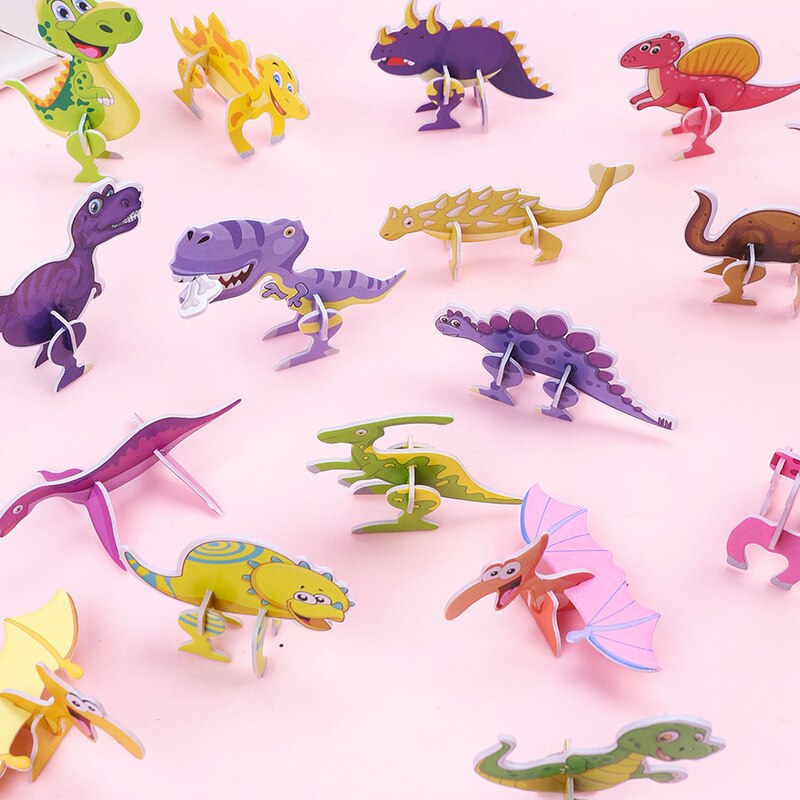 40Pcs Children Paper Dinosaur  - Kids Toys Dinosaur review and price