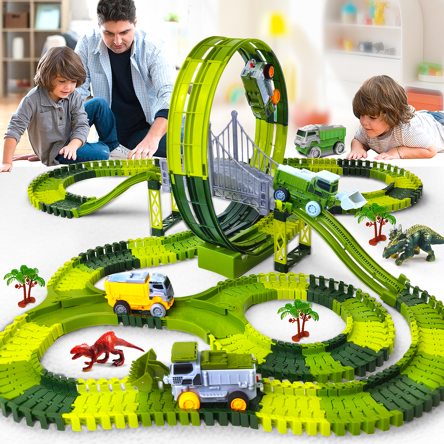 Dinosaur toy race track featur - Kids Toys Dinosaur review and price