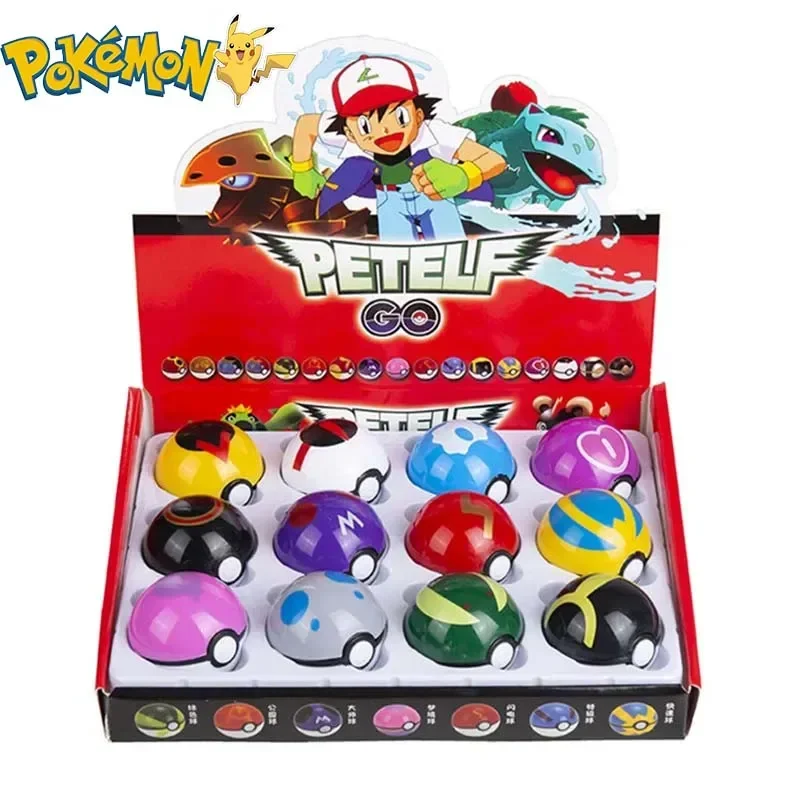 12Pcs Pokemon Figure Pokeball  - Kids Toys Movie review and price