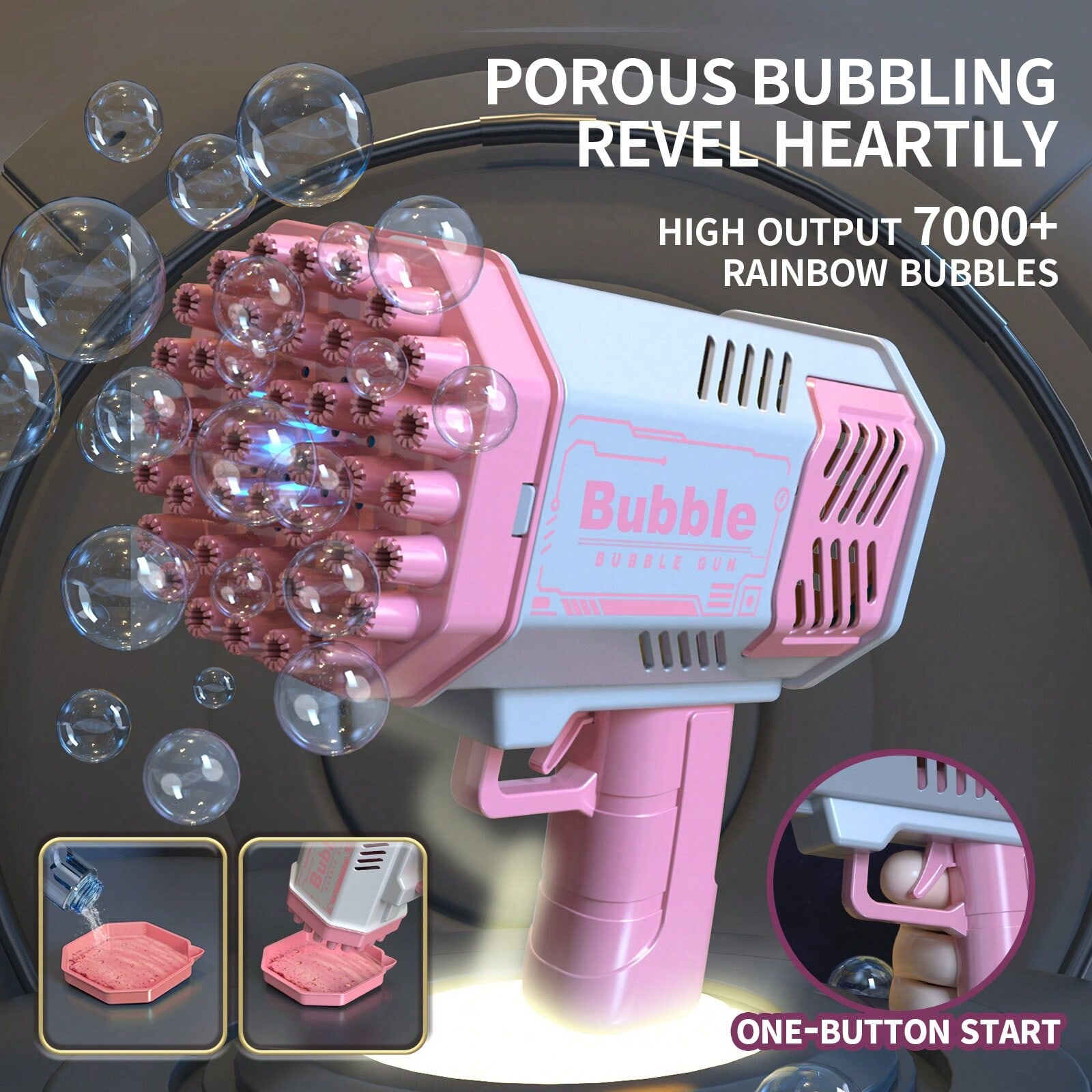 Handheld Automatic Bubble Blow - Kids' Toy review and price