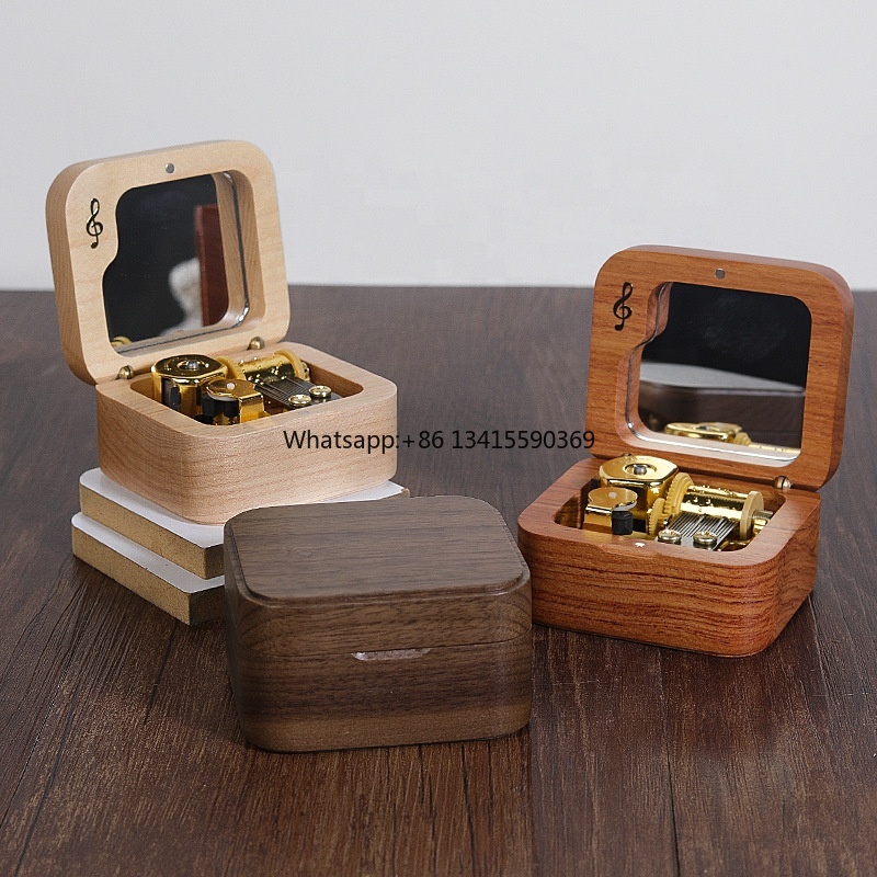 Natural Wooden Music Box Gold- - Kids Toys Logo review and price