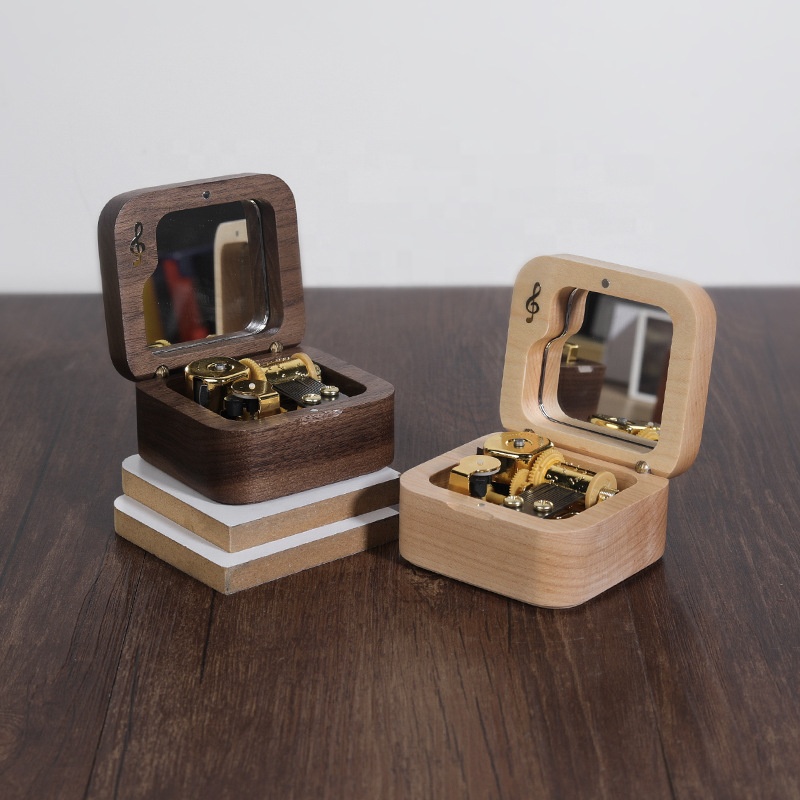 Natural Wooden Music Box Gold- - Kids Toys Logo review and price