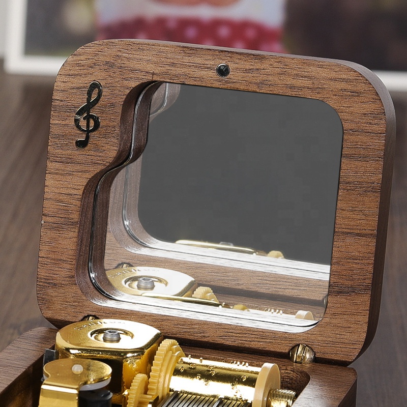 Natural Wooden Music Box Gold- - Kids Toys Logo review and price