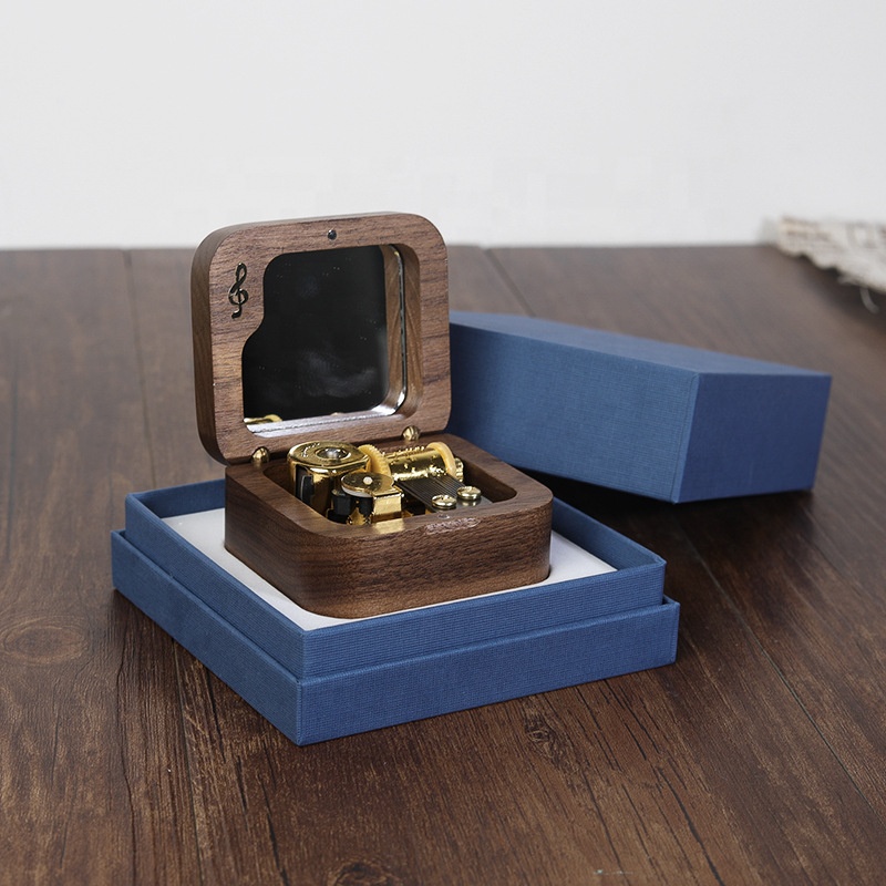 Natural Wooden Music Box Gold- - Kids Toys Logo review and price