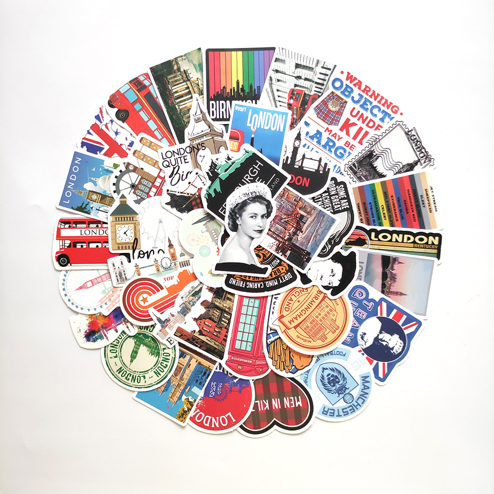 50pcs London England Stickers  - Kids Toys London review and price